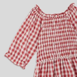 Robe Vichy En Gaze De Coton, Coton BIO -Velousia Soldes Boutique bbfee8cd5e2ab390c743dd4097531990