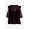 Next Robe En Velours Et Dentelle