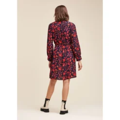 Robe Courte à Imprimé Fleuri -Velousia Soldes Boutique bc69362aa76555c7b4f19b61bd3c01c4