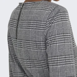 ONLY Robe Courte à Carreaux, Manches 3/4 -Velousia Soldes Boutique bcb74c7d956684c4d83cb838287d0dc1