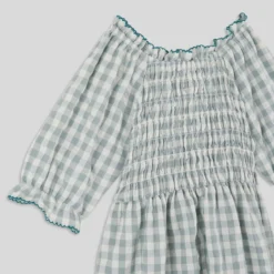 Robe Vichy En Gaze De Coton, Coton BIO -Velousia Soldes Boutique bd451b9da776ec81e4ac3821f463c788