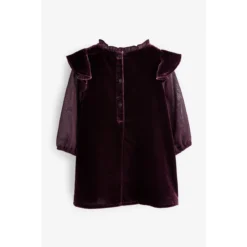 Next Robe En Velours Et Dentelle -Velousia Soldes Boutique bd7995de3d377d6d12c132760cb2eeae