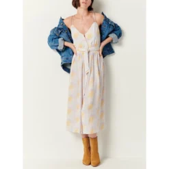 Sessun Robe Imprimée à Fines Bretelles Dallina -Velousia Soldes Boutique bf574c031a53260ea6ecfbe2b0969584