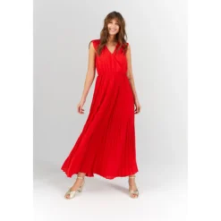 Ikks Robe Longue Cherry Plissée
