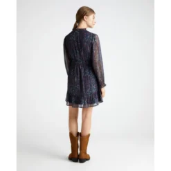 Robe Courte Mousseline à Encolure En V -Velousia Soldes Boutique c04a4cc70ba70fbbbec82a756ddb5e48