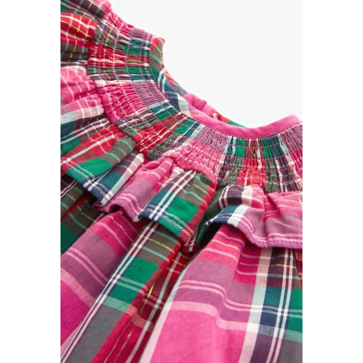 Next Robe Froncée Aux Carreaux 3 Next Robe Froncée Aux Carreaux – Image 3