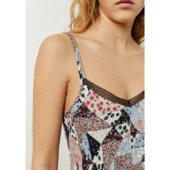 Ikks Robe En Viscose Ecovero Midi Patchwork Floral Dentelle BETTER -Velousia Soldes Boutique c09380708395b915fe2bd837accc96de