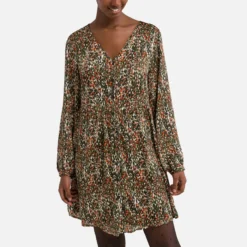 ONLY Robe Courte, Encolure V, Imprimée