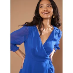 Robe Cache-coeur à Manches Longues 16 Robe Cache-coeur à Manches Longues -Velousia Soldes Boutique c14f3932548c695adfbd90f12327ab93