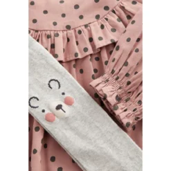 Next Ensemble Robe à Volants Et Collants -Velousia Soldes Boutique c2a139a773e8507296ebfb577fe08c1b