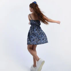 Robe Fines Bretelles, Imprimé Fleurs -Velousia Soldes Boutique c3398d29dcb592b24b23fac094e4db06