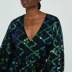 Robe Cache-cœur Courte à Sequins LORETTE 9 Robe Cache-cœur Courte à Sequins LORETTE -Velousia Soldes Boutique c3a21dff18214a35d480d9a37a1af592