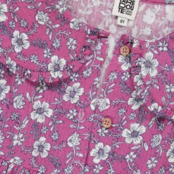 Robe Col Claudine à Manches Longues, Motif Fleuri -Velousia Soldes Boutique c3e3f84b3d1cd1875174801827e70f7e