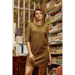 LA PETITE ETOILE Robe Courte Droite Uni LAWRY