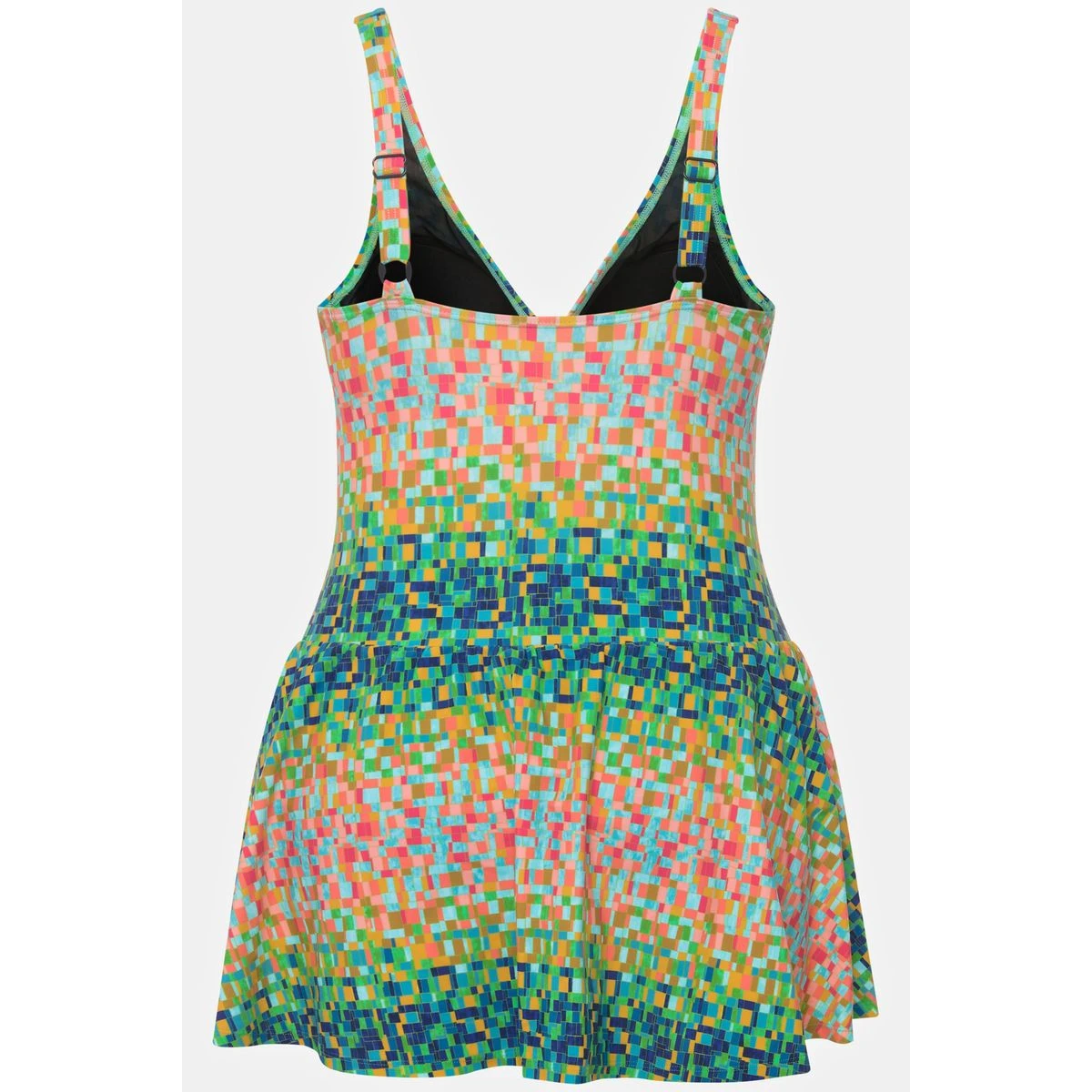 Ulla Popken Robe De Bain, Motif Pixel, Bonnets Souples 4 Ulla Popken Robe De Bain, Motif Pixel, Bonnets Souples – Image 4