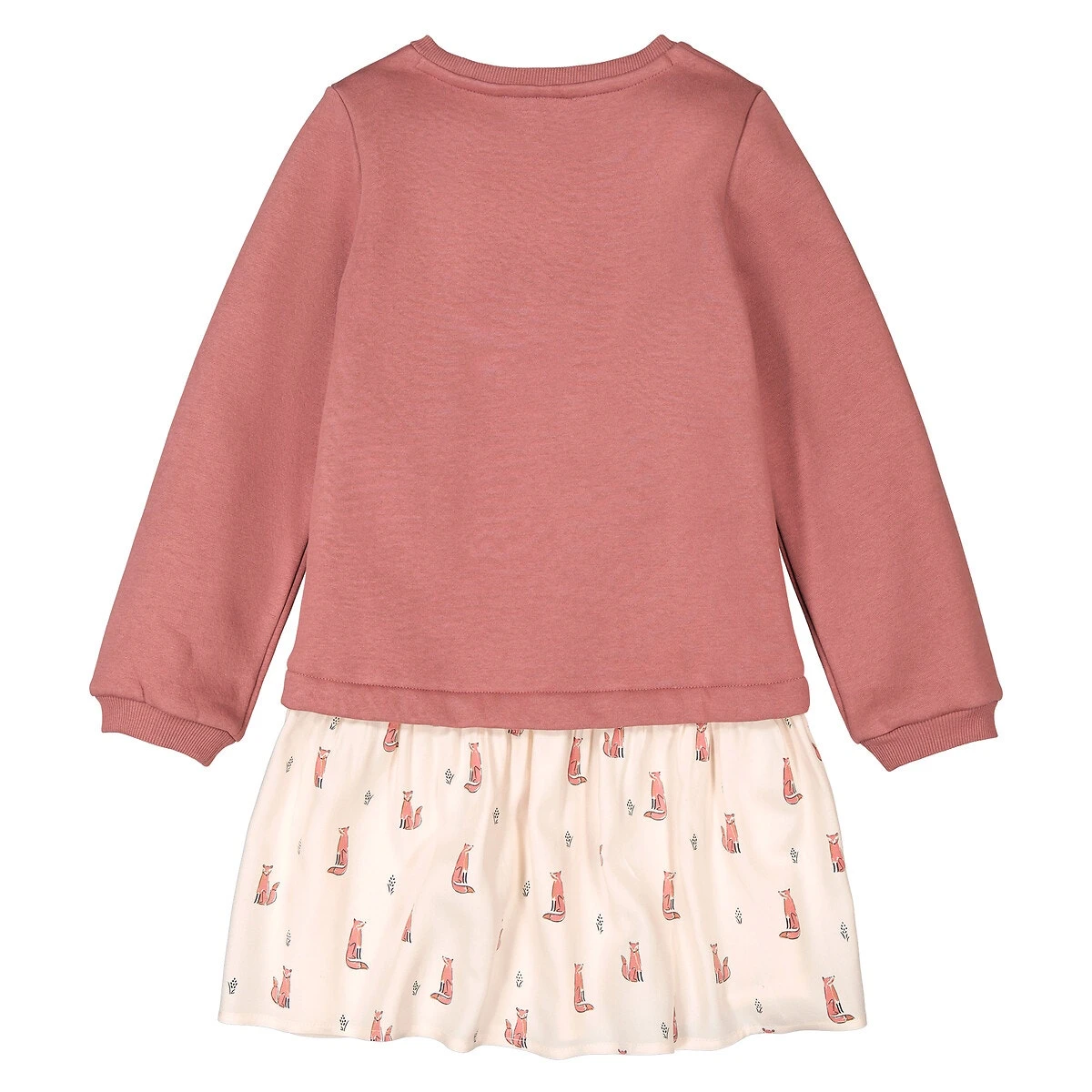 Robe Manches Longues Effet 2 En 1 4 Robe Manches Longues Effet 2 En 1 – Image 4