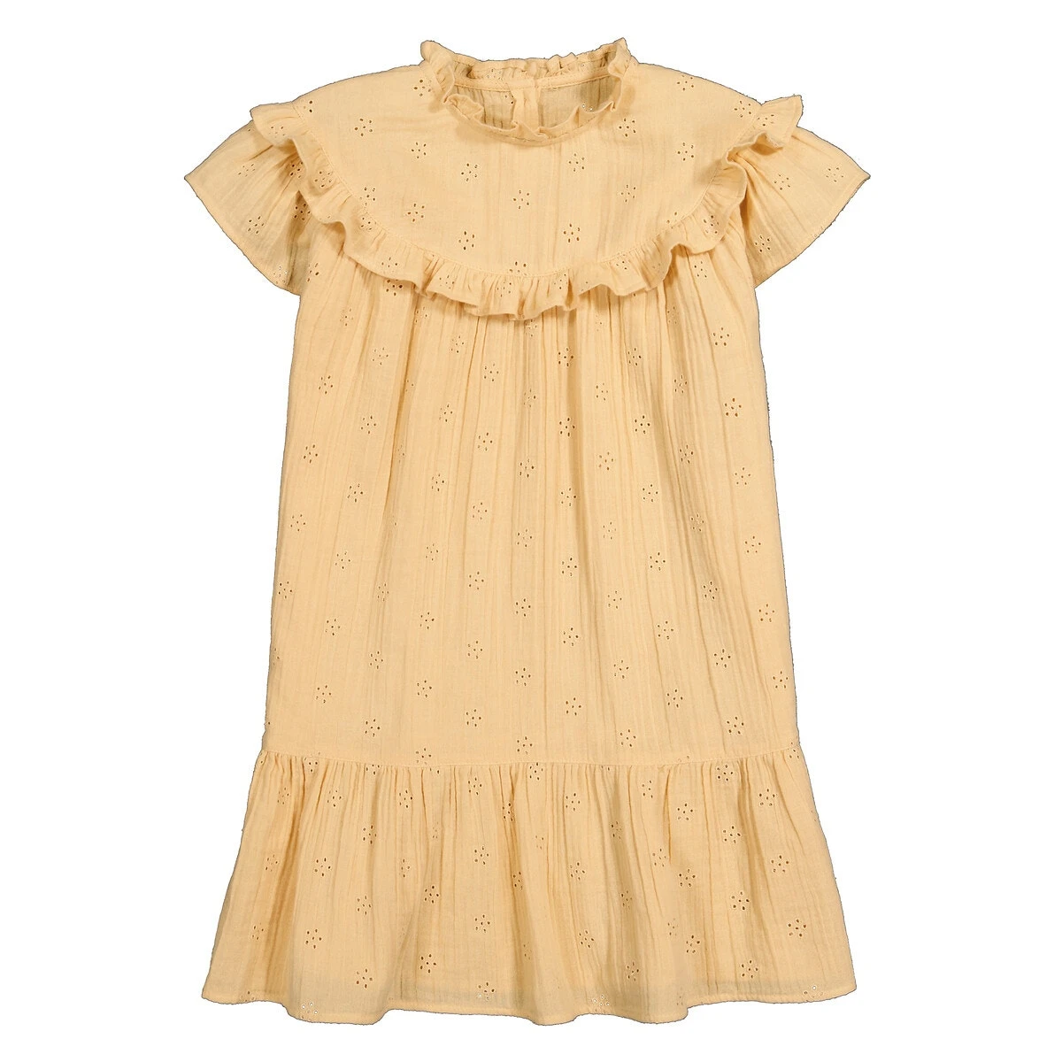 Robe Brodée En Gaze De Coton 3 Robe Brodée En Gaze De Coton – Image 3