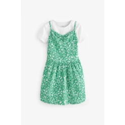 Next Ensemble 2 En 1 Robe Et T-shirt Jersey Froissé