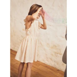 Robe Sans Manches à Volants 3-14 Ans -Velousia Soldes Boutique c83884f35c7fcc5f252114d59fa32d95