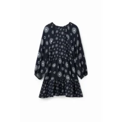 Desigual Robe Imprimé Géométrique -Velousia Soldes Boutique c898c00f42ffbc3b203d50aaaab356df