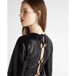 Robe Fil Textile Avec Croisillon Dans Le Dos -Velousia Soldes Boutique c8c9ae4c3d42c504ad7b3cda9c706c72