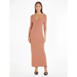 Calvin Klein Robe Moulante Longue