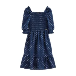 Robe Satin Imprimé All-Over