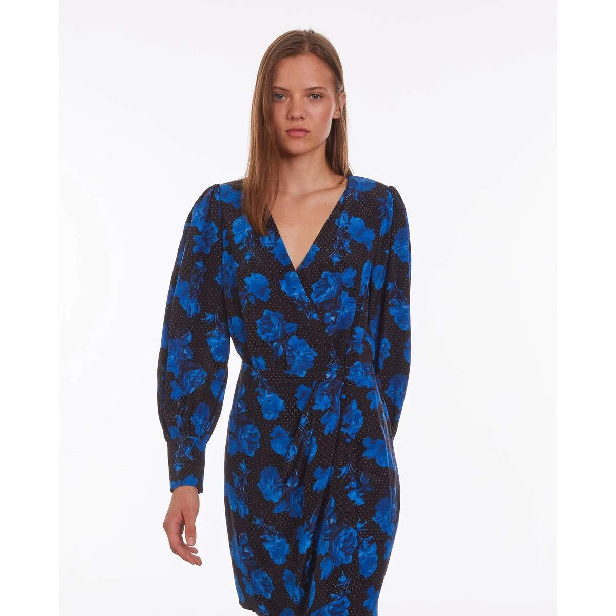 THE KOOPLES Robe Courte Portefeuille, Motifs Floraux 1 THE KOOPLES Robe Courte Portefeuille, Motifs Floraux