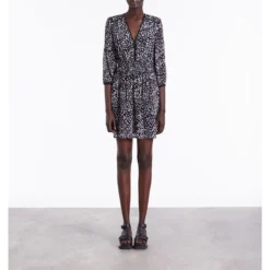 THE KOOPLES Robe Courte Imprimée Manches 3/4