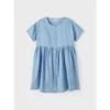 NAME IT Robe En Jean À Manches Courtes