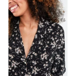 Robe Chemise Imprimé Floral D'hiver -Velousia Soldes Boutique cf9d5719316a3e810d64f4ed1b209242