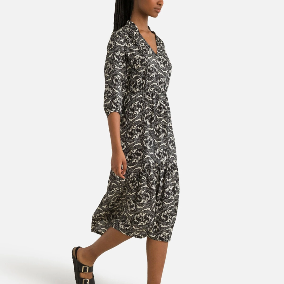 Ba&sh Robe Droite Imprimée KEZIA DRESS 3 Ba&sh Robe Droite Imprimée KEZIA DRESS – Image 3