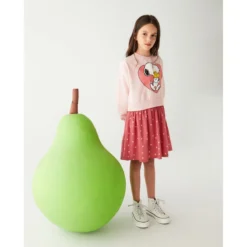 Robe Effet Deux Pièces à Imprimé Snoopy