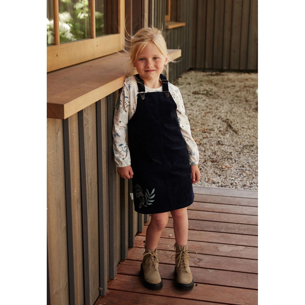 Robe En Velours Côtelé Belle De Nuit 2 Robe En Velours Côtelé Belle De Nuit – Image 2