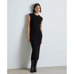 Robe Midi En Maille Côtelée -Velousia Soldes Boutique d13e4d1bef10f48c3d79dacd39f4a7a8