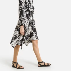 Ikks Robe Imprimée En Crêpe Asymétrique -Velousia Soldes Boutique d15c5e3bb86b4e515b08cc16838218a6