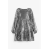 Next Robe à Sequins Et Manches Longues