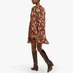 ONLY Robe Courte, Manches Longues, Imprimée -Velousia Soldes Boutique d1e434b9b4a0661d92019fbc8c2b88cf