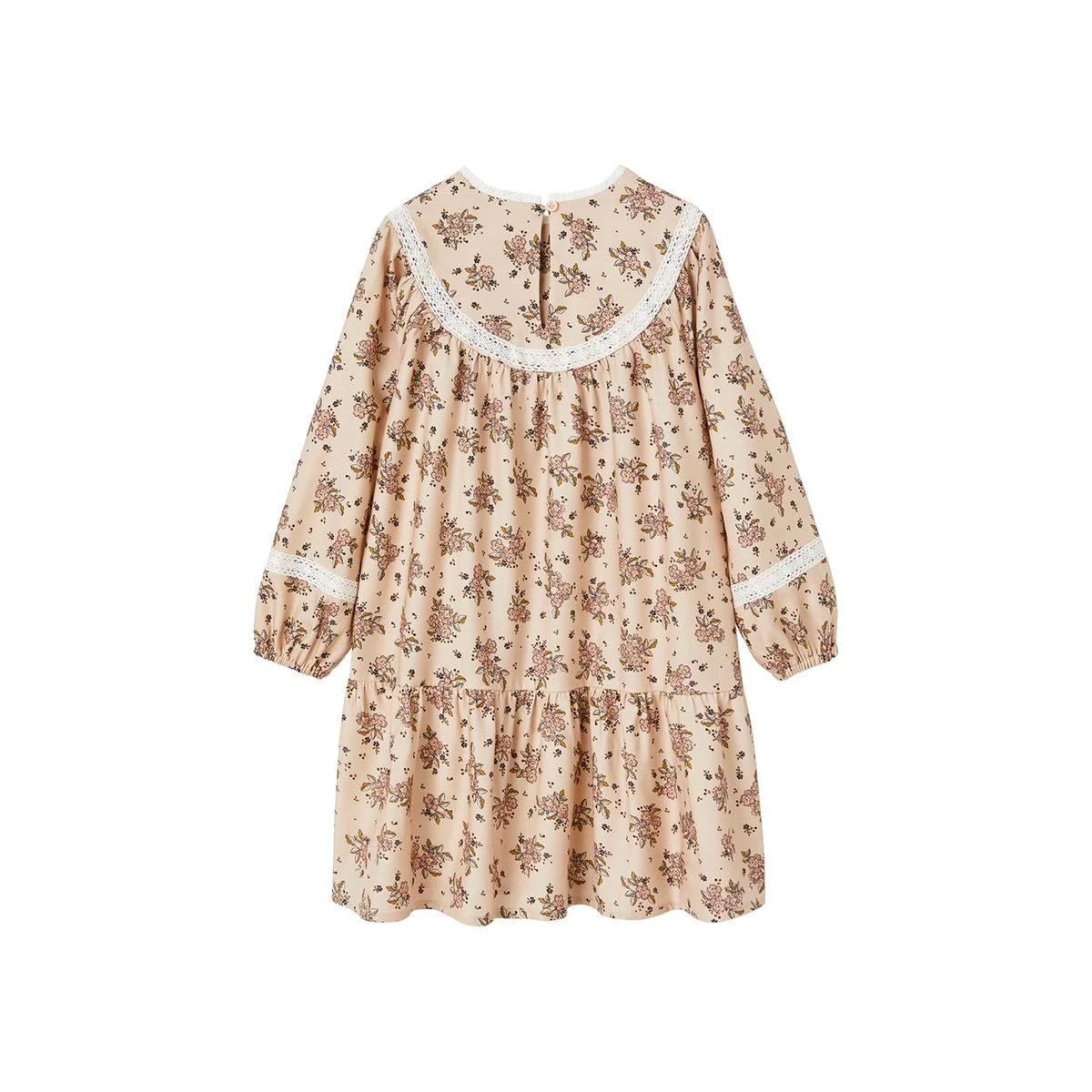 Robe à Fleurs Détails En Dentelle 2 Robe à Fleurs Détails En Dentelle – Image 2