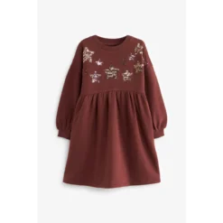 Next Robe Confortable à Manches Longues Col Rond