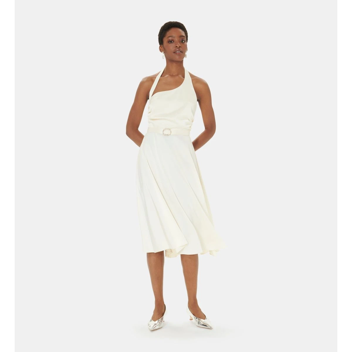 Tara Jarmon Robe Mi-longue En Lyocell 2 Tara Jarmon Robe Mi-longue En Lyocell – Image 2