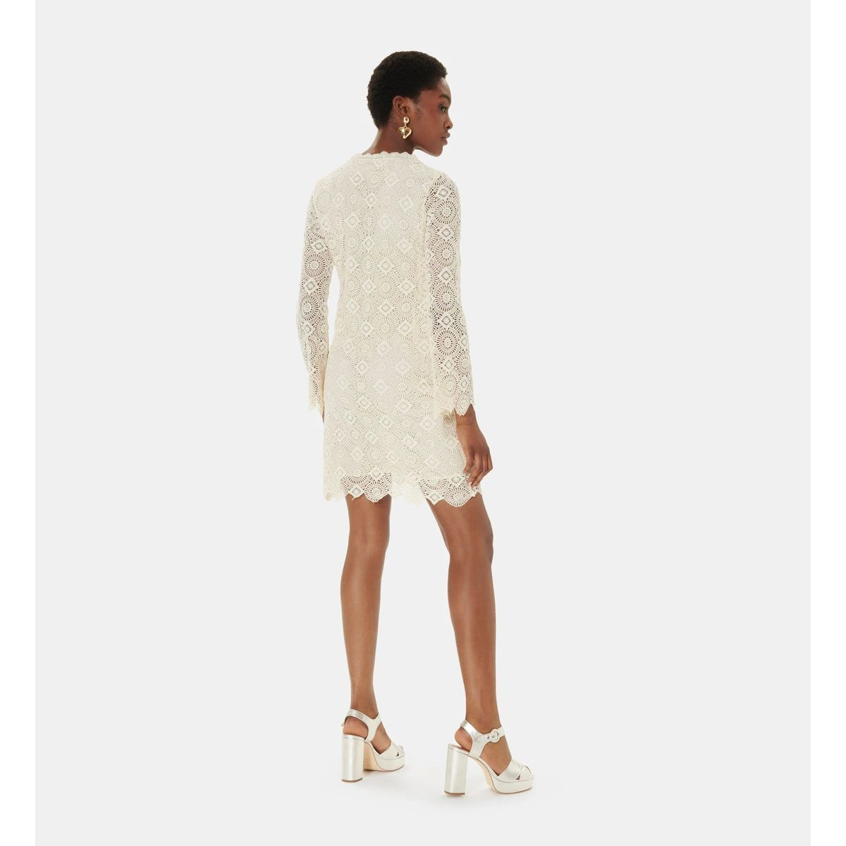 Tara Jarmon Robe Courte En Coton 4 Tara Jarmon Robe Courte En Coton – Image 4