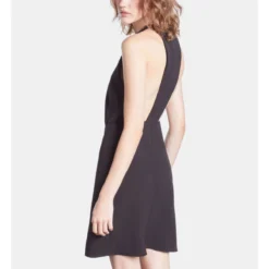 THE KOOPLES Robe Courte En Crêpe -Velousia Soldes Boutique d3dcad283d7893fa4c801880fb5c493e