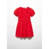 Mango Kids Robe Froncée Dos Ouvert