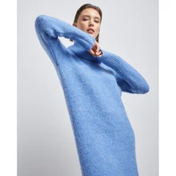 Robe En Tricot à Col Roulé -Velousia Soldes Boutique d461343cbe7f17e01a928904ecc6d6e4