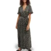 Scotch And Soda Robe Longue Imprimée Ceinturée