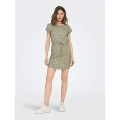 ONLY Robe Col Rond, Manches Courtes -Velousia Soldes Boutique d7d1a9ac1f193fff38c494f09e151964