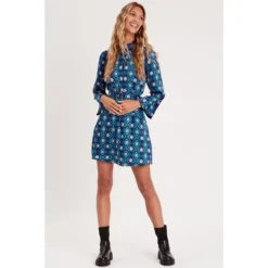 Robe Trapèze Satin Ceinturée -Velousia Soldes Boutique d7ffb24417574ff8538feeeb2142e034