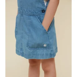 PETIT BATEAU Robe Salopette En Denim -Velousia Soldes Boutique d86cf4cd0a05b11148892f2def0ca511