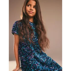 NAME IT Robe Ornée De Sequins -Velousia Soldes Boutique d908a0bd0a862d161eadafbd78654bfb